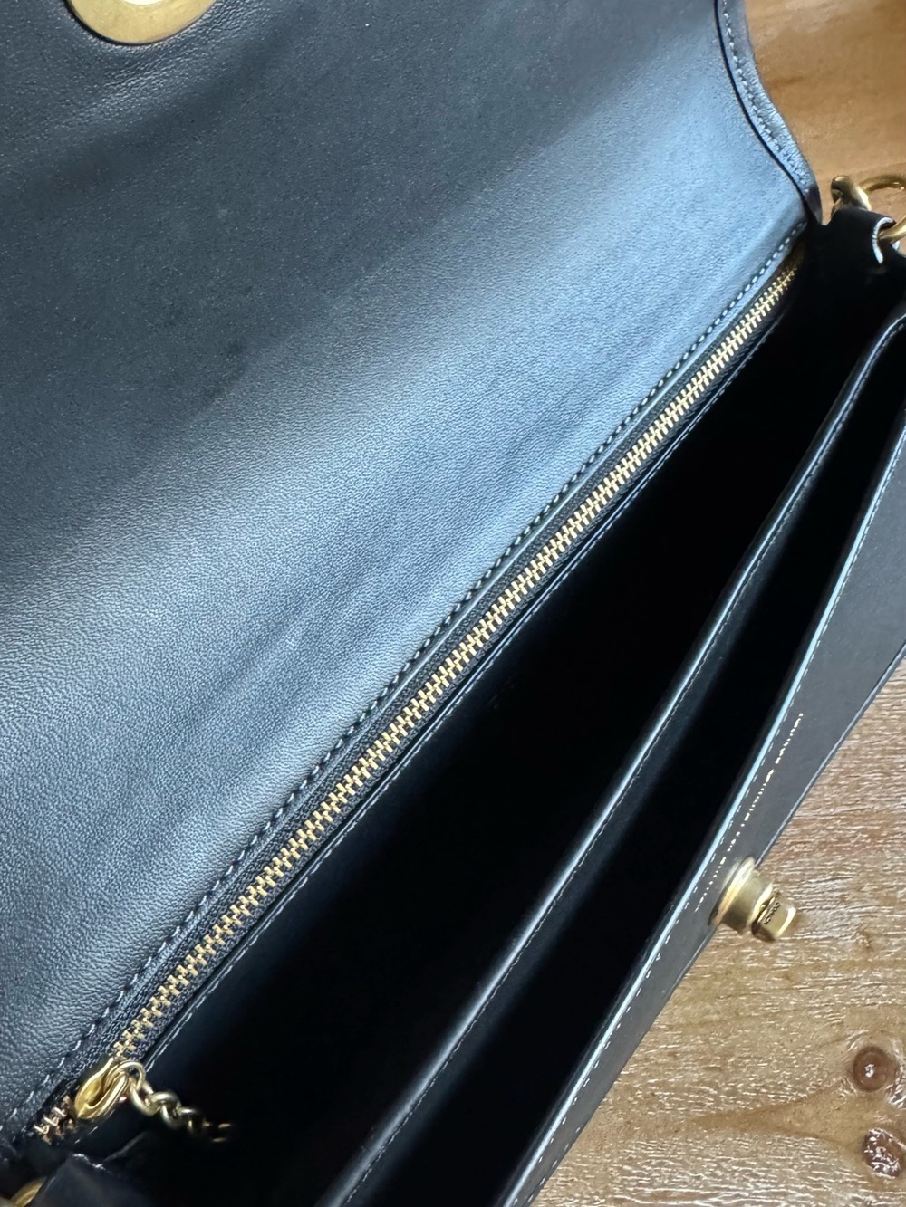 Coach Dinky 1974 Black Shoulder Bag with Gold Hardware - Picture 7 of 9
